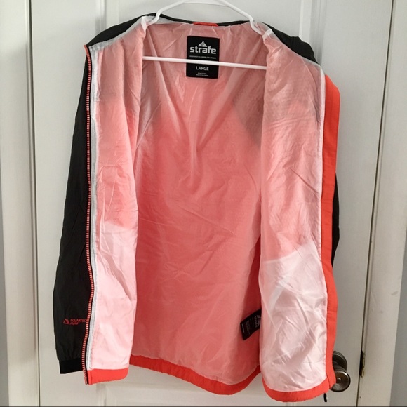 STRAFE Polartec Alpha Mid Jacket in Hot Coral - Picture 5 of 8